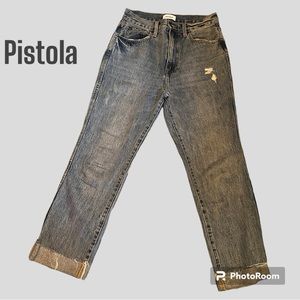 80:Pistola cropped jeans. Sz 26. EUC. No stretch. High rise.